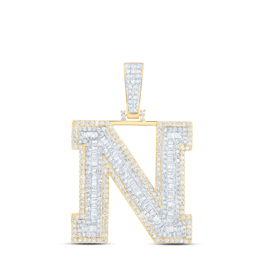 2 5/8CTW-DIA P1 INITIAL "N" MENS PENDANT