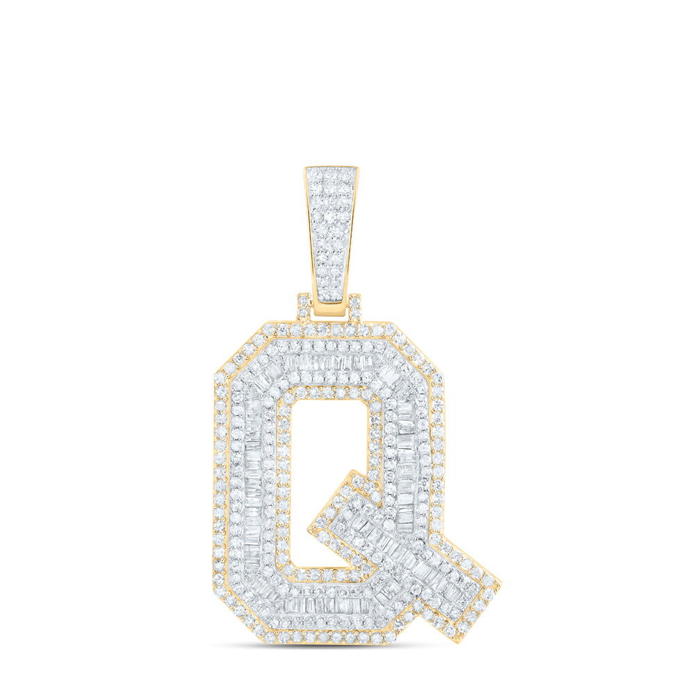 2 1/3 CTW-DIA P1 INITIAL "Q" MENS PENDANT