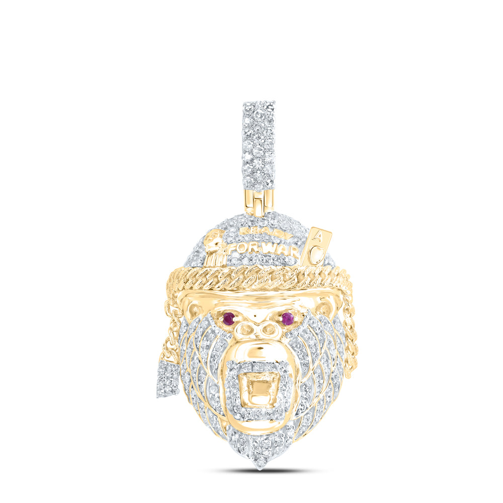 7/8CTW-DIA NK GORILLA MENS CHARM