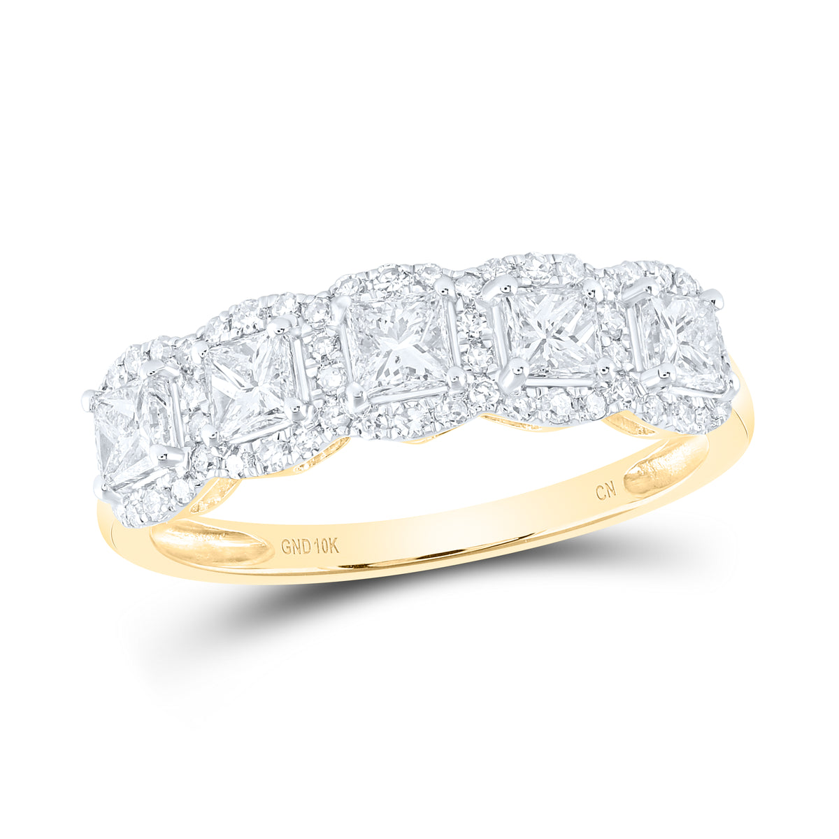 1CTW-DIA CN PRINCESS DIA ANNIVERSARY FASHION BAND