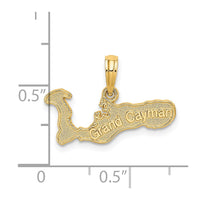 Load image into Gallery viewer, 14k GRAND CAYMAN Island Map Charm
