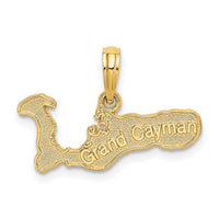 Load image into Gallery viewer, 14k GRAND CAYMAN Island Map Charm
