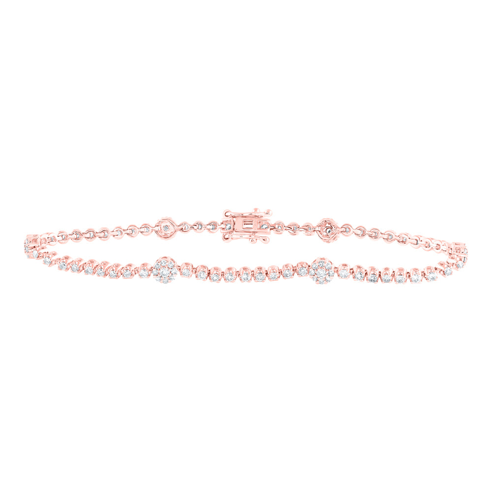 1 1/2CTW-DIA NK LADIES BRACELET ( 7 INCH)