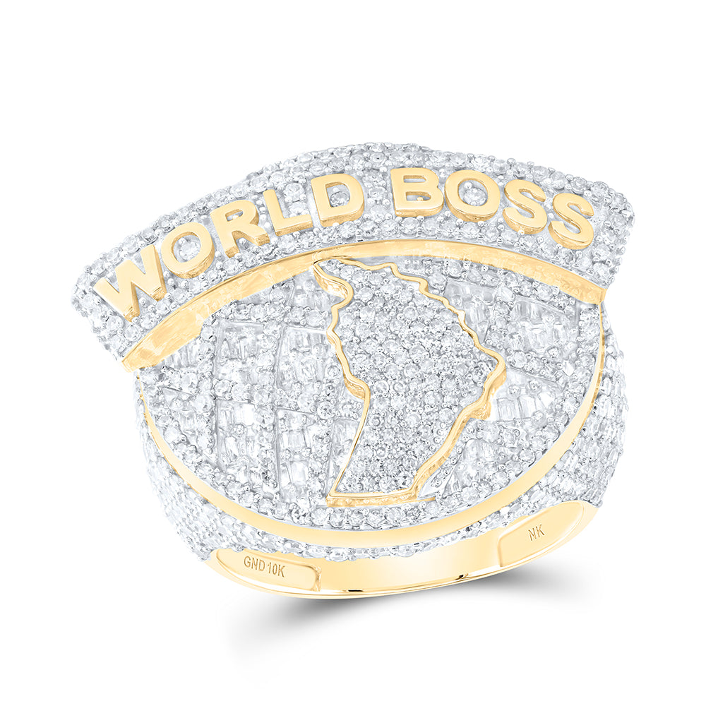 4 1/4CTW-DIA NK WORLD BOSS MENS RING
