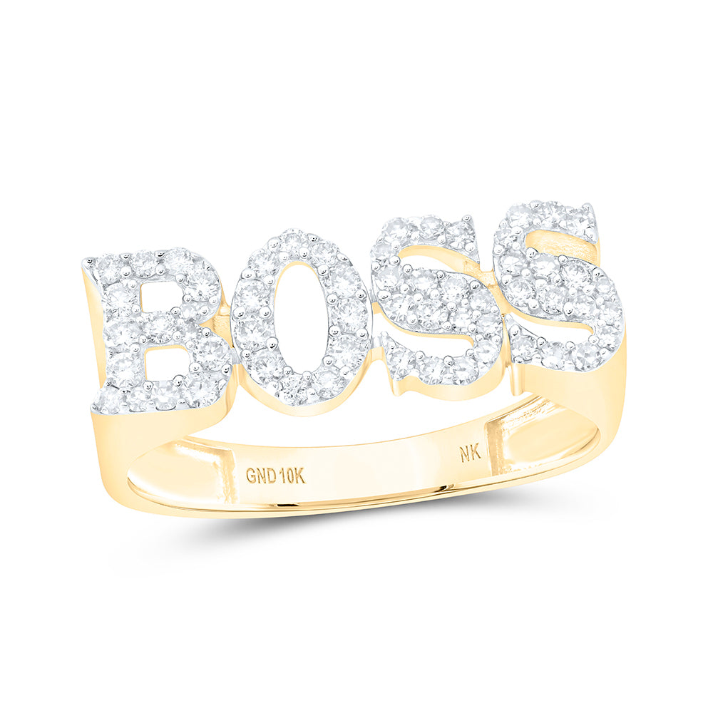 1/2 CTW-DIA NK BOSS MENS RING