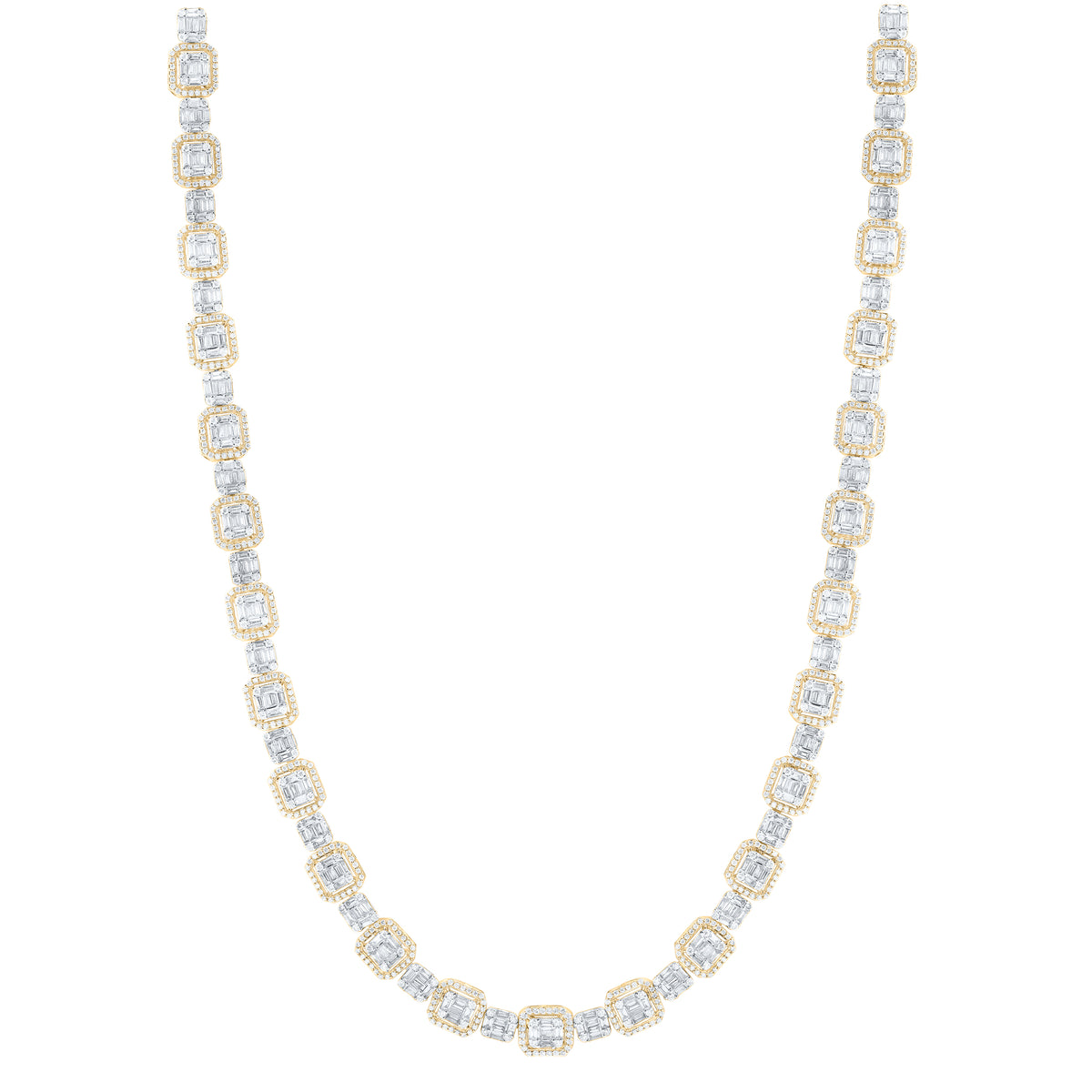 9 3/4CTW-DIA ANA M FASHION NECKLACE (18 INCH)