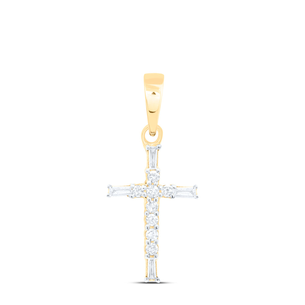 1/10 CTW DIA NK GIFT CROSS PENDANT