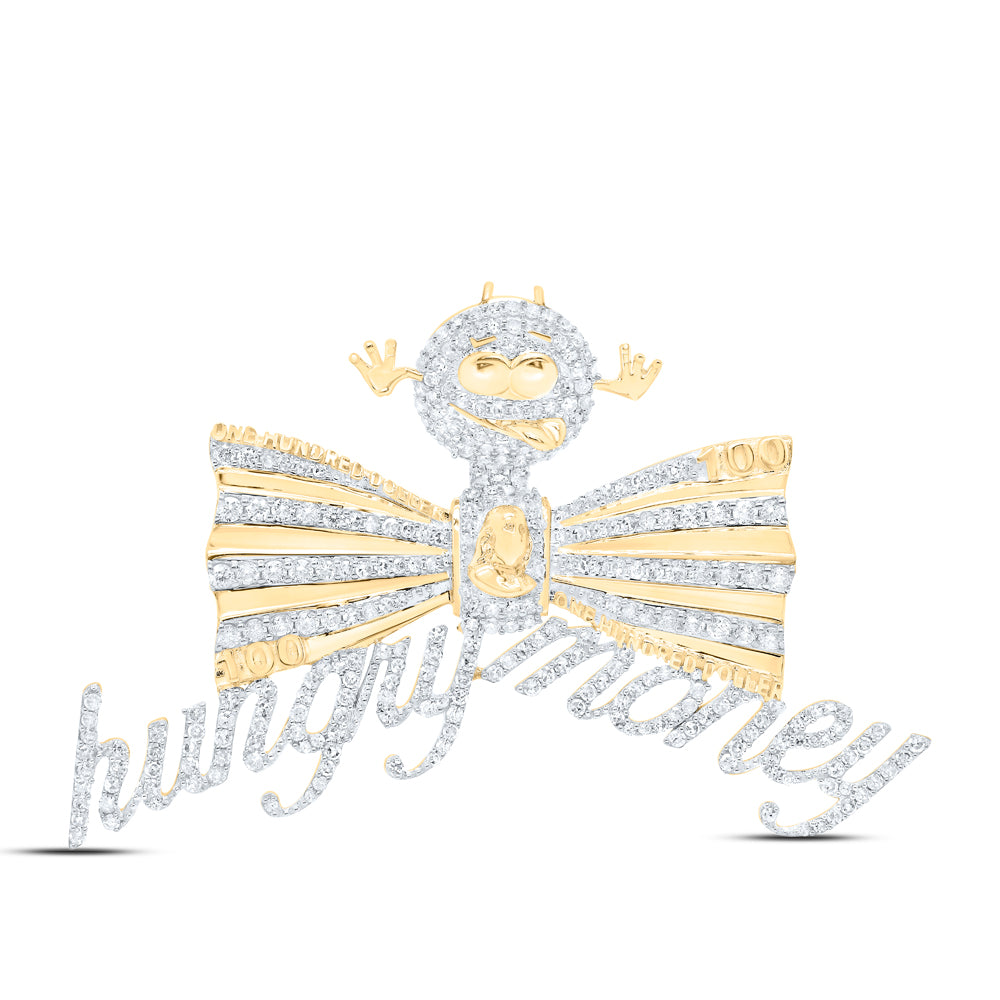 1 3/4CTW-DIA NK MENS CHARM