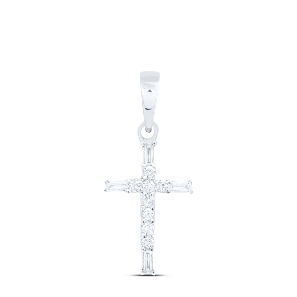 1/10 CTW DIA NK GIFT CROSS PENDANT