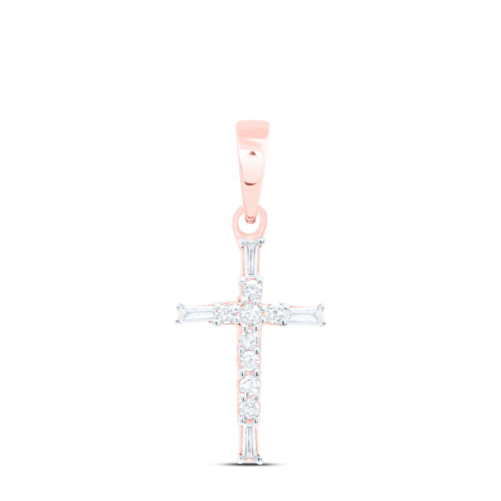 1/10 CTW DIA NK GIFT CROSS PENDANT