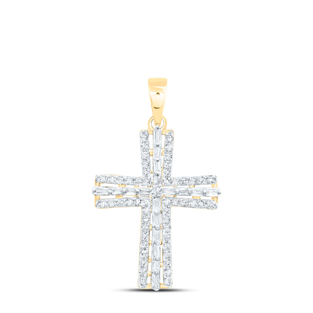 1/3 CTW DIA NK GIFT CROSS PENDANT