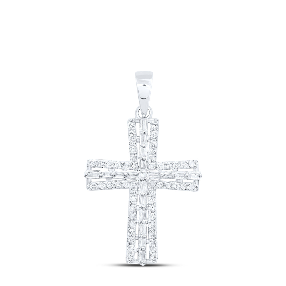 1/3 CTW DIA NK GIFT CROSS PENDANT