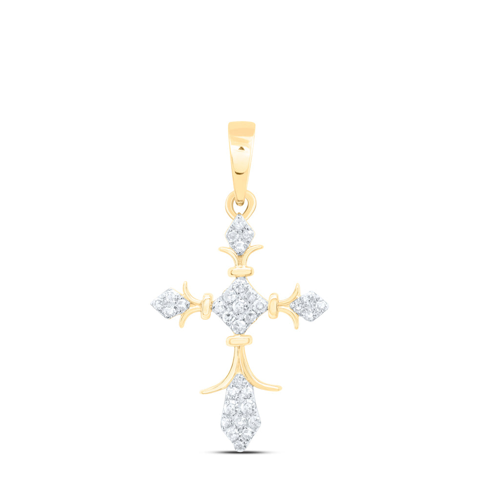 1/10 CTW DIA NK GIFT CROSS PENDANT
