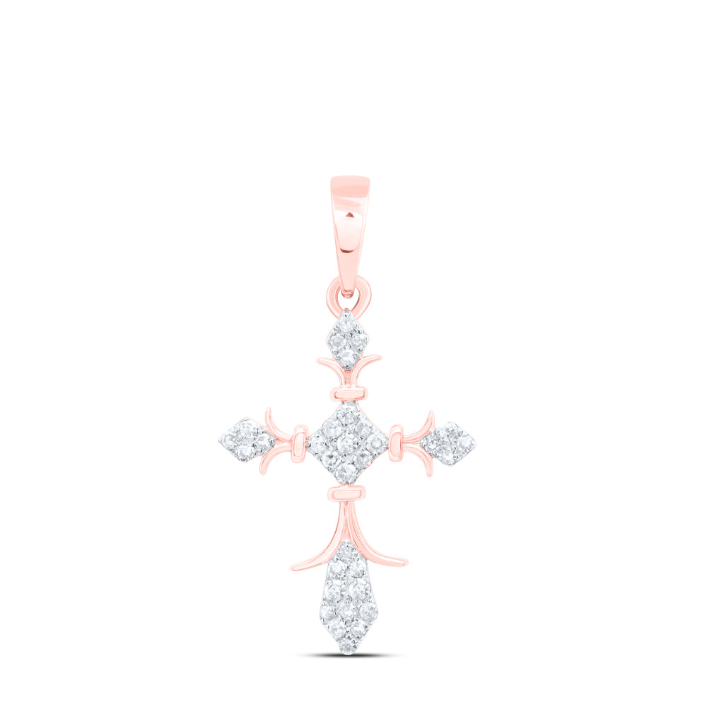 1/10 CTW DIA NK GIFT CROSS PENDANT