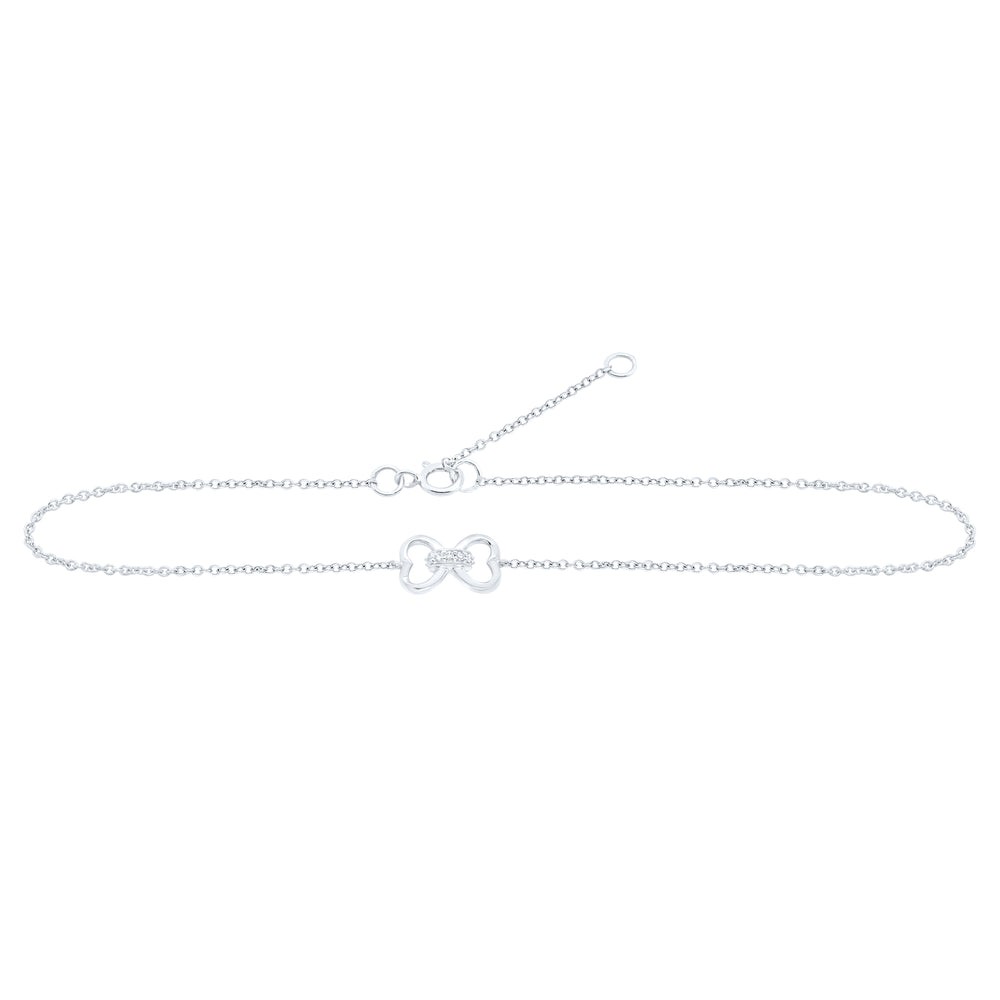 0.03CTW-DIA NK GIFT ANKLET (9 INCH)