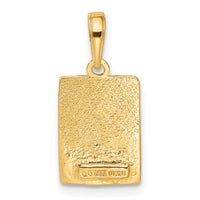 Load image into Gallery viewer, 14k Mile 0 KEY WEST Mile Marker Pendant
