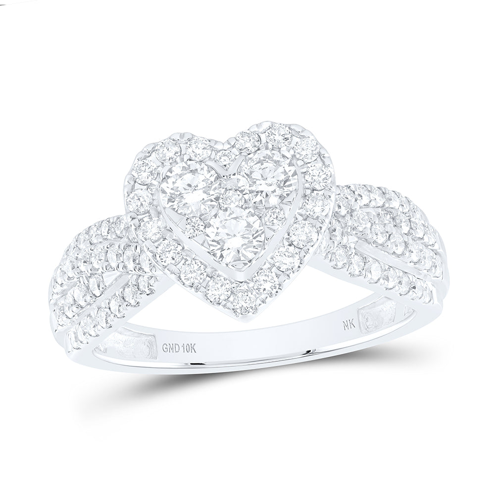 1CTW-DIA NK HEART FASHION RING