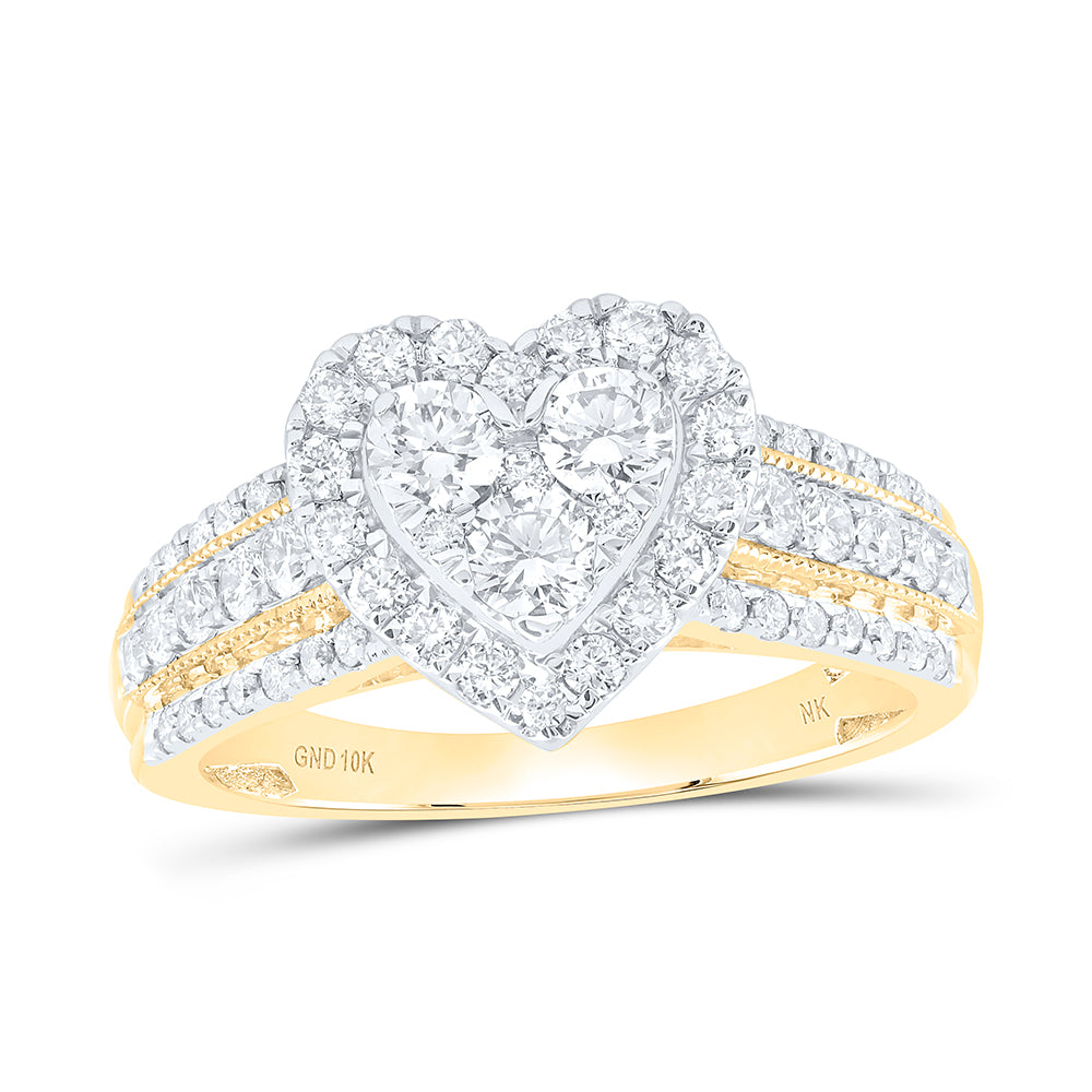 1CTW-DIA NK HEART FASHION RING