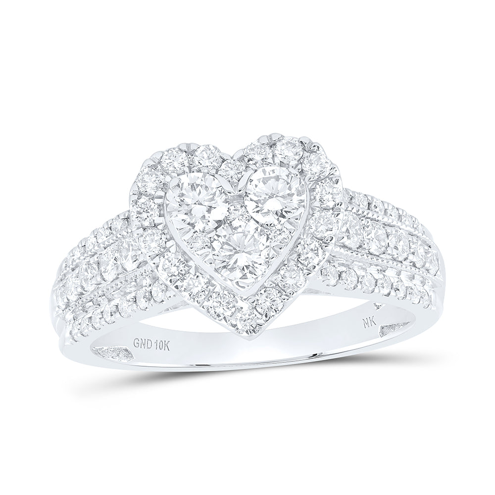 1CTW-DIA NK HEART FASHION RING