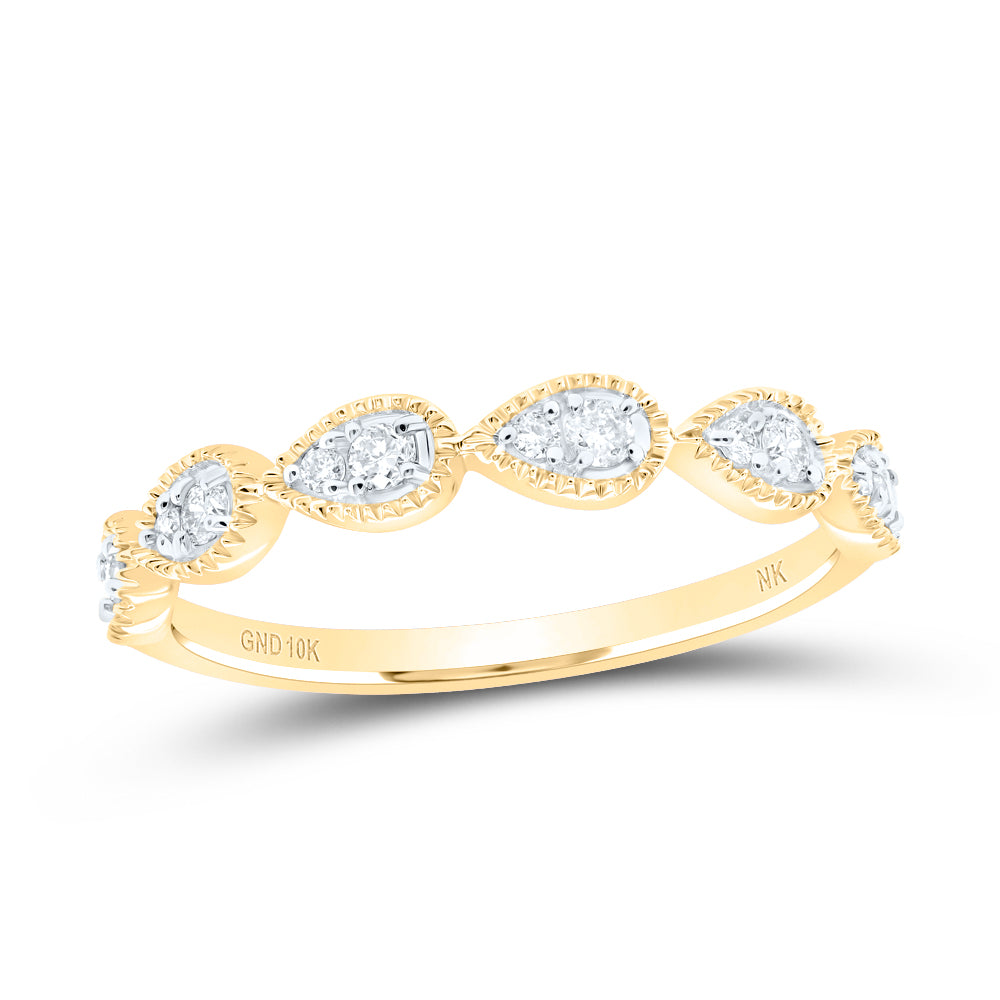 1/6CTW-DIA NK GIFT STACKABLE BAND