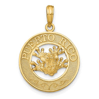 Load image into Gallery viewer, 14k PUERTO RICO with Frog Pendant
