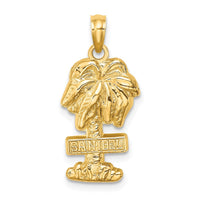 Load image into Gallery viewer, 14k SANIBEL Palm Tree Charm
