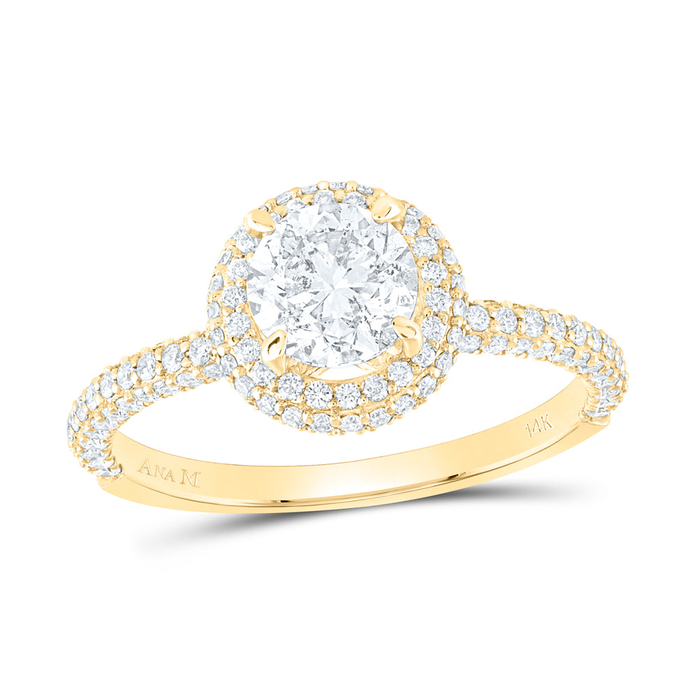 1 5/8CTW-DIA ANA M 1CT-CRD ENGAGEMENT DOUBLE HALO