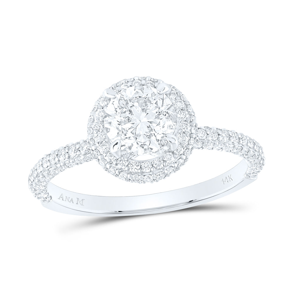 1 5/8CTW-DIA ANA M 1CT-CRD ENGAGEMENT DOUBLE HALO