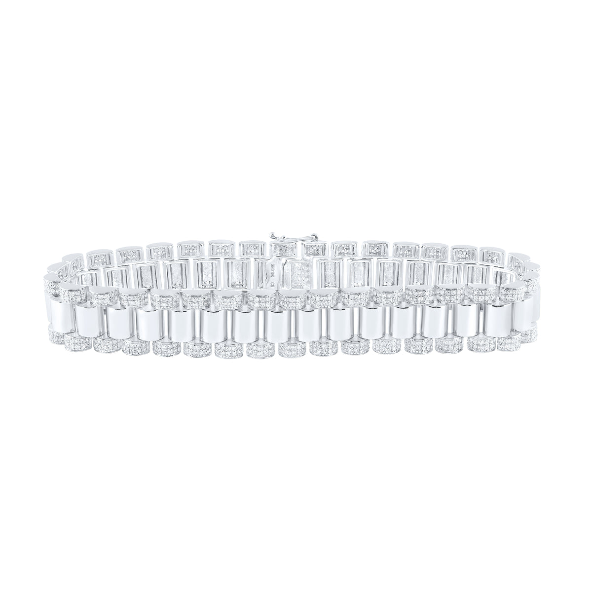 4 1/3CTW-DIA CN (13.5MM) MENS BRACELET (8.5 INCH)