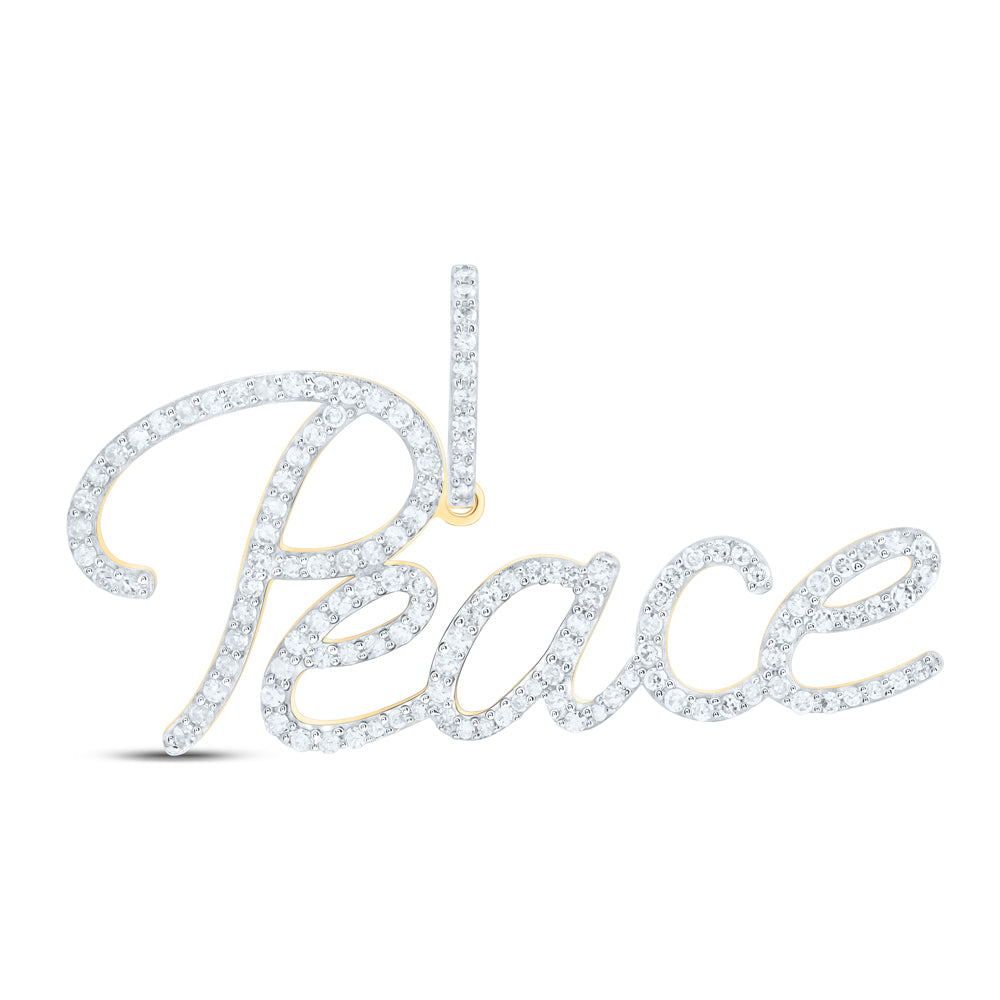7/8CTW DIA P1 ?Peace? PENDANT
