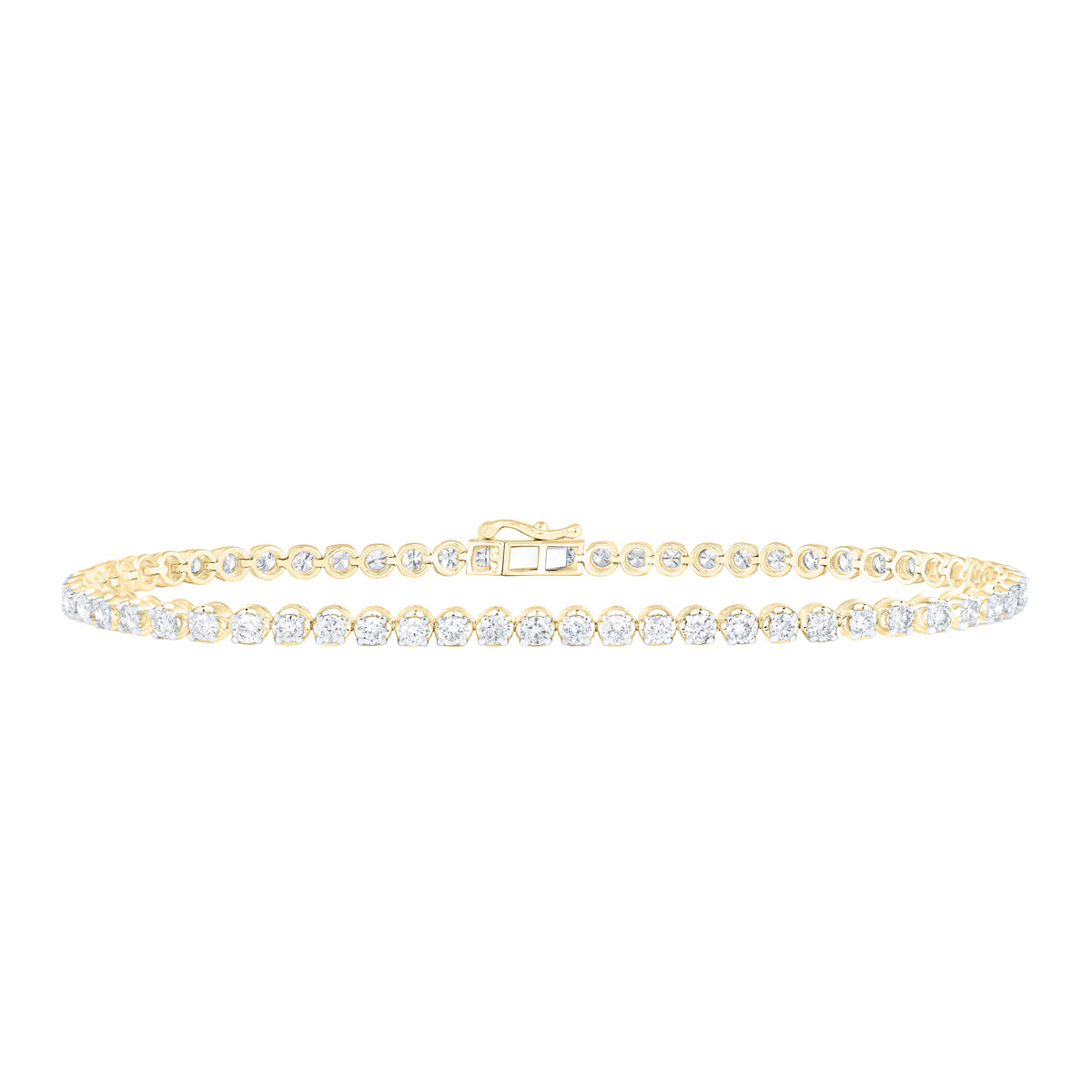 4 1/5CTW-DIA NK MENS SOLITAIRE BRACELET (8.50 INCH)