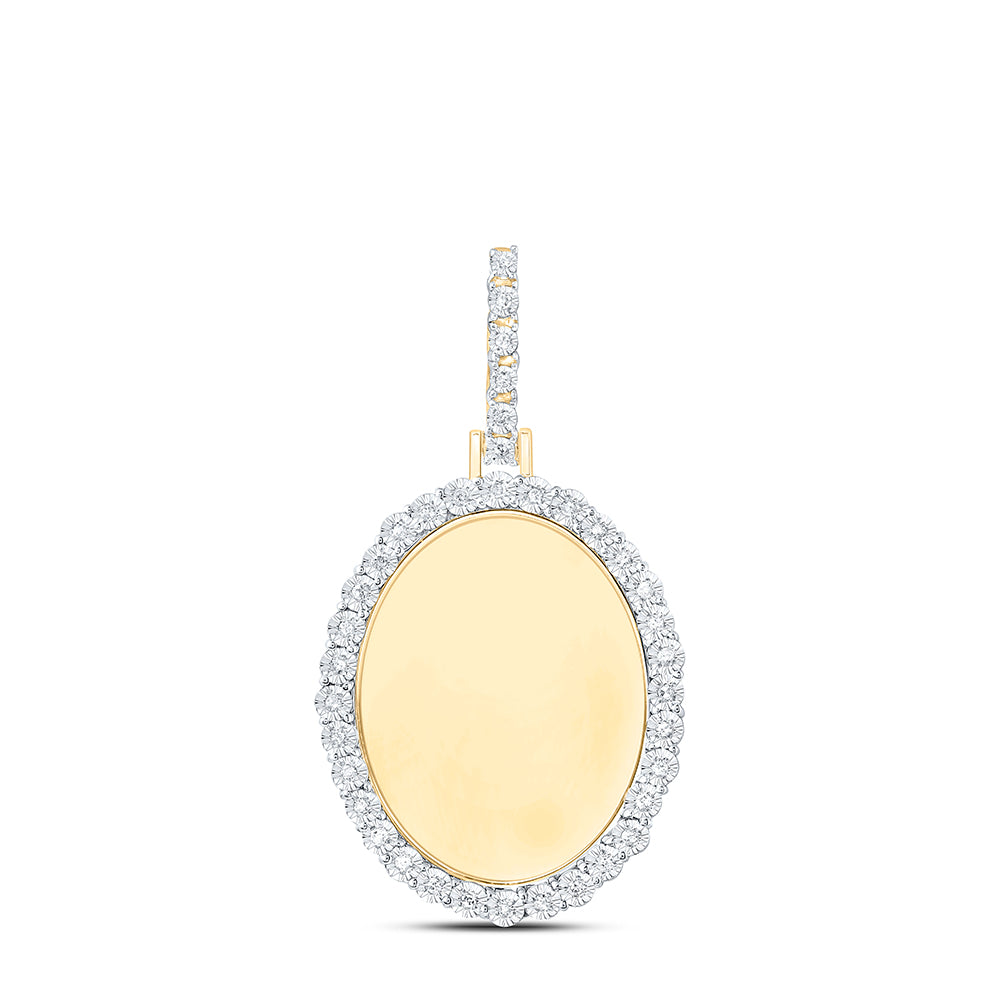 1/10CTW-DIA P1 FANUK MEMORY OVAL SHAPE PENDANT