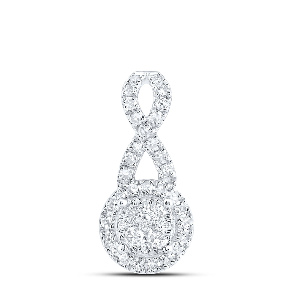 1/4CTW-DIA NK FASHION ROUND PENDANT