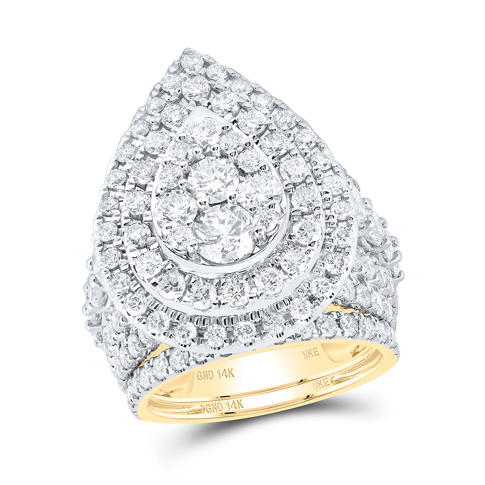 5 1/4CTW-DIA 1*3/8CT 1*1/5CT-NKE FASHION BRIDAL SET