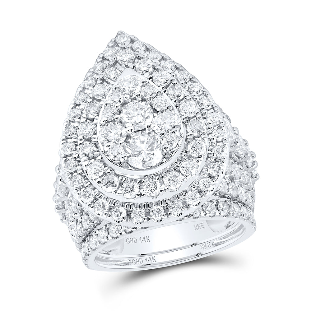 5 1/4CTW-DIA 1*3/8CT 1*1/5CT-NKE FASHION BRIDAL SET