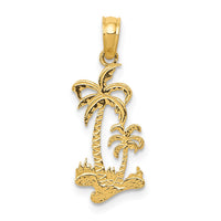 Load image into Gallery viewer, 14k Double Palm Trees Pendant
