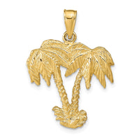 Load image into Gallery viewer, 14k Double Palm Trees Pendant
