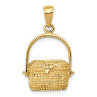 Load image into Gallery viewer, 14k Large Nantucket Basket Pendant
