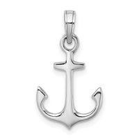 Load image into Gallery viewer, 14k White Gold Anchor Pendant
