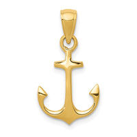 Load image into Gallery viewer, 14k Anchor Pendant
