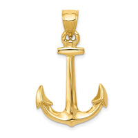 Load image into Gallery viewer, 14k 3-D Anchor Pendant
