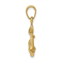 Load image into Gallery viewer, 14k 3-D Anchor with Rope Pendant
