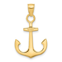 Load image into Gallery viewer, 14k Anchor Pendant
