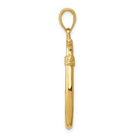 Load image into Gallery viewer, 14k 3-D Fishing Hook Pendant
