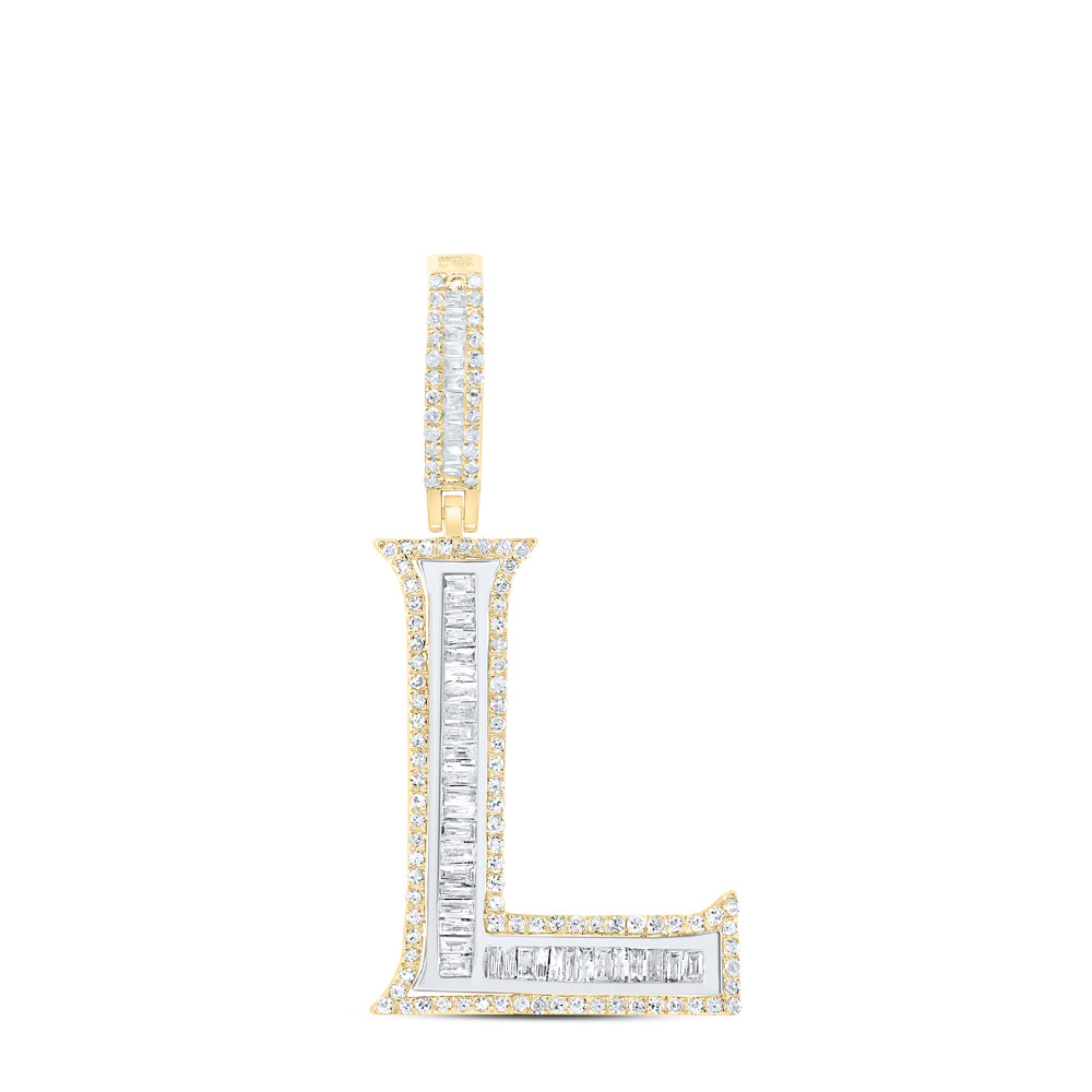5/8CTW-DIA P1 INITIAL "L" MENS PENDANT