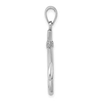 Load image into Gallery viewer, 14K White Gold 3-D Fish Hook Charm
