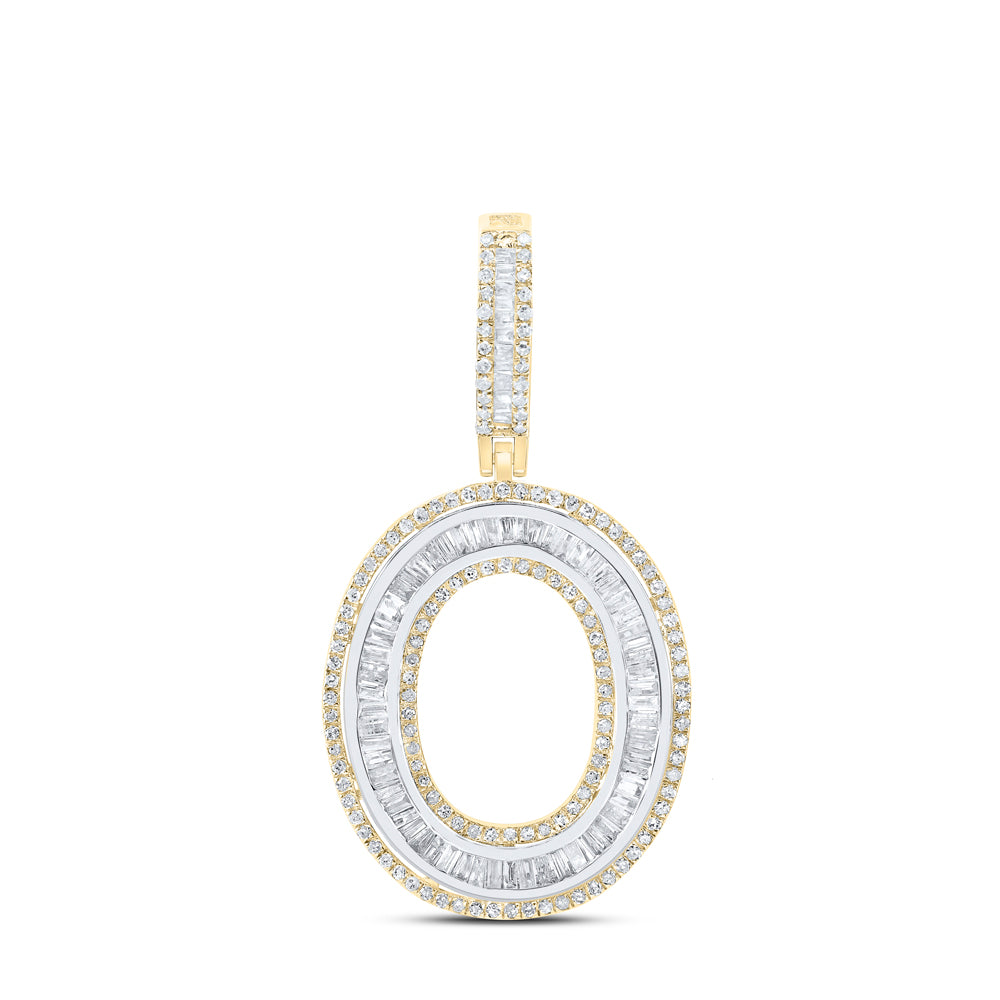 1CTW-DIA P1 INITIAL "O" MENS PENDANT