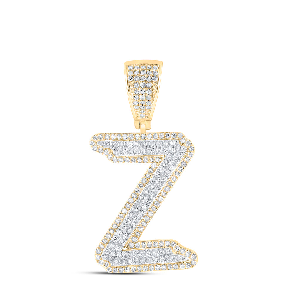 1CTW-DIA P1 INITIAL "Z" MENS PENDANT
