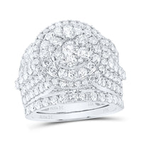 Load image into Gallery viewer, 3 7/8CTW-DIA ANA M 1/5CT-CRD FASHION BRIDAL SET
