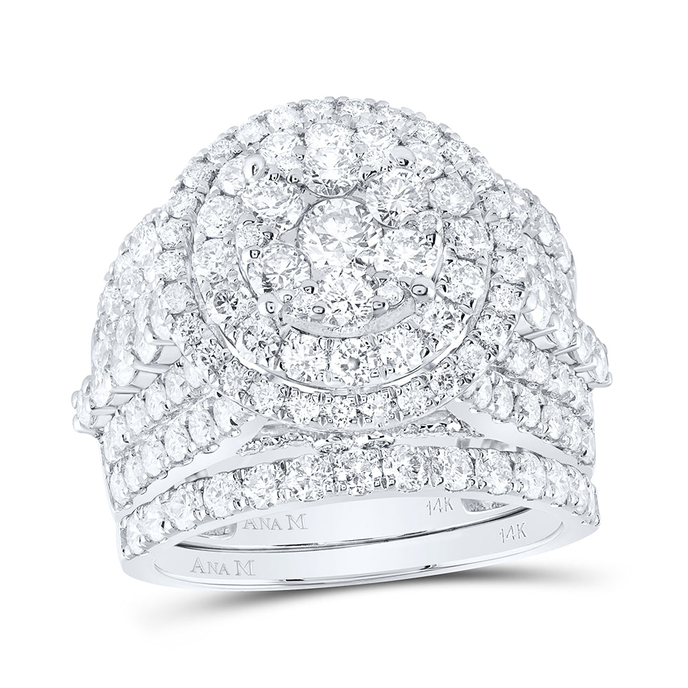 3 7/8CTW-DIA ANA M 1/5CT-CRD FASHION BRIDAL SET